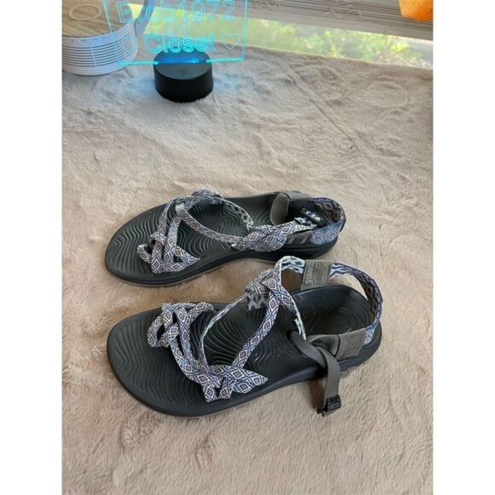 Chaco Women's Strappy Sport Hiking Sandals Blue Size 7